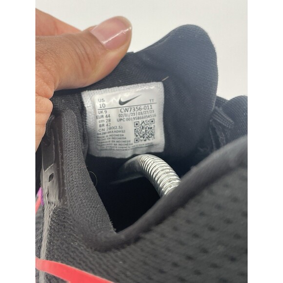Nike Air Zoom Pegasus 38 Mens Size 10 Black Pink Running Shoes CW7356-011 main image 6